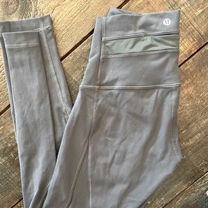 Lululemon leggings with transparent band on the side